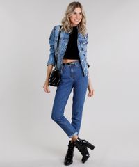 Jaqueta-Jeans-Feminina-Destroyed-com-Estampa-Manga-Longa-Azul-Medio-9006263-Azul_Medio_3