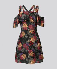 Vestido-Feminino-Open-Shoulder-Curto-Estampado-Floral-com-Babados-Preto-8852670-Preto_5