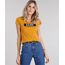 Blusa-Feminina--03-00--Manga-Curta-Decote-Redondo-Amarelo-Escuro-8810097-Amarelo_Escuro_1