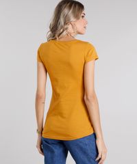 Blusa-Feminina--03-00--Manga-Curta-Decote-Redondo-Amarelo-Escuro-8810097-Amarelo_Escuro_2