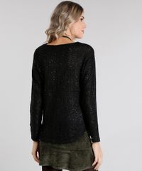 Sueter-Feminino-com-Paetes-em-Trico-Manga-Longa-Decote-Redondo-Preto-8892825-Preto_2