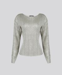 Sueter-Feminino-com-Paetes-em-Trico-Manga-Longa-Decote-Redondo-Cinza-Mescla-8892825-Cinza_Mescla_5