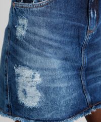 Saia-Jeans-Feminina-Destroyed-Curta-Azul-Escuro-9064297-Azul_Escuro_4
