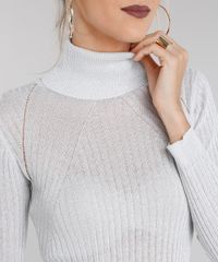 Sueter-Cacharrel-Feminino-com-Lurex-em-Trico-Manga-Longa-Gola-Alta-Cinza-Claro-8854146-Cinza_Claro_4