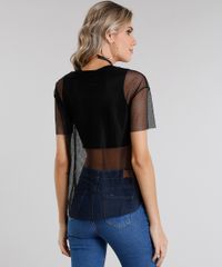Blusa-Feminina-em-Tela--03--com-Regata-Manga-Curta-Decote-Redondo-Preta-9052541-Preto_2