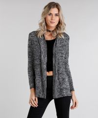 Capa-Feminina-em-Trico-Mescla-com-Bolso-Manga-Longa-Preto-8846374-Preto_1