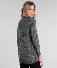 Capa-Feminina-em-Trico-Mescla-com-Bolso-Manga-Longa-Preto-8846374-Preto_2