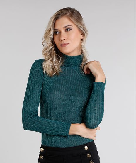 Sueter-Cacharrel-Feminino-com-Lurex-em-Trico-Manga-Longa-Gola-Alta-Verde-8854146-Verde_1