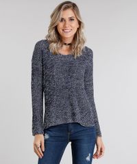 Sueter-Feminino-em-Trico-com-Lurex-Manga-Longa-Decote-Redondo-Azul-Marinho-8892829-Azul_Marinho_1