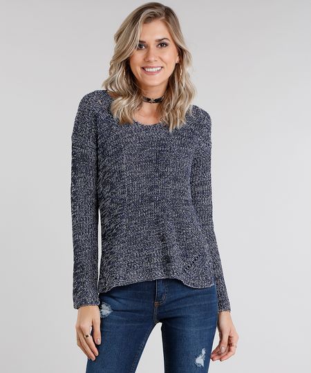 Sueter-Feminino-em-Trico-com-Lurex-Manga-Longa-Decote-Redondo-Azul-Marinho-8892829-Azul_Marinho_1 Sueter-Feminino-em-Trico-com-Lurex-Manga-Longa-Decote-Redondo-Azul-Marinho-8892829-Azul_Marinho_1