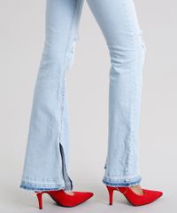 Calca-Jeans-Feminina-Flare-Destroyed-Azul-Claro-9075462-Azul_Claro_4