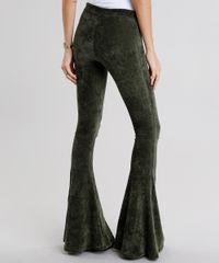 Calca-Feminina-Flare-em-Veludo-Cotele-Verde-Militar-9046747-Verde_Militar_2