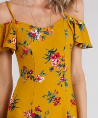 Vestido-Feminino-Open-Shoulder-Estampado-Floral-Amarelo-Escuro-9033235-Amarelo_Escuro_4
