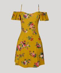 Vestido-Feminino-Open-Shoulder-Estampado-Floral-Amarelo-Escuro-9033235-Amarelo_Escuro_5