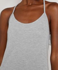 Camisola-Feminina-com-Vazado-e-Babados-Decote-Nadador-Cinza-Mescla-9974313-Cinza_Mescla_3