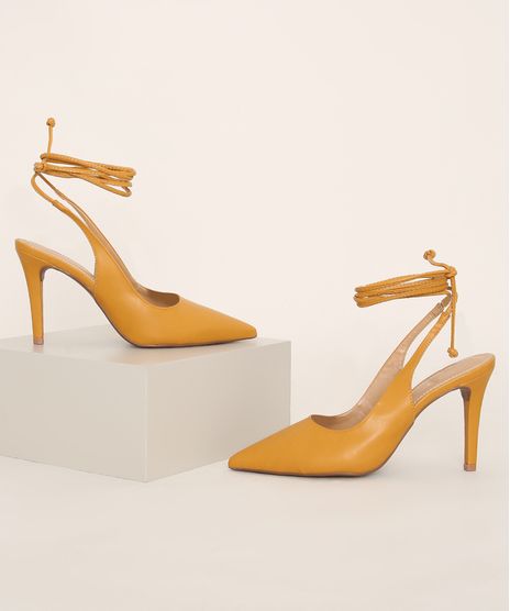 Scarpin-Feminino-Oneself-Bico-Fino-Salto-Alto-Mostarda-9983103-Mostarda_1