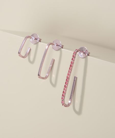 Kit-de-3-Brincos-de-Argola-Femininos-Rosa-9975269-Rosa_1