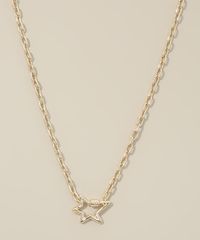 Colar-Feminino-com-Pingente-de-Estrela-Dourado-9975297-Dourado_2