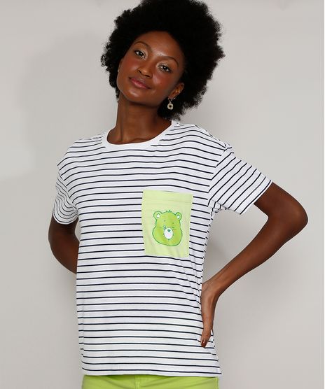 Camiseta-Feminina-Listrada-Manga-Curta-Ursinhos-Carinhosos-com-Bolso-Decote-Redondo-Branca-9976162-Branco_1