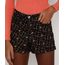 Short-de-Sarja-Feminino-Hot-Pant-Cintura-Super-Alta-Estampado-Floral-Preto-9979377-Preto_1