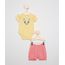 Conjunto-de-Body-Infantil-Piu-Piu--Manga-Curta-Amarelo---Short-Rosa-9975135-Rosa_1