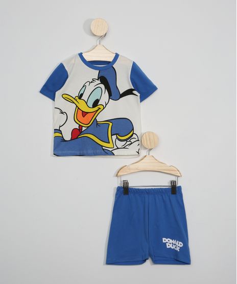 Pijama-Infantil-Manga-Curta-Pato-Donald-Off-White-9966399-Off_White_1