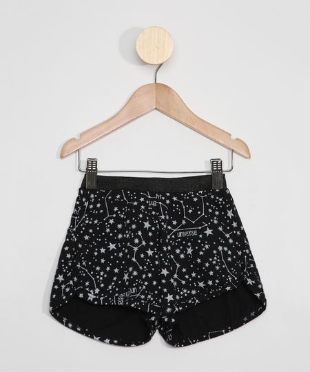 Short-Infantil-Running-Estampado-Estrelas-Preto-9967338-Preto_1 Short-Infantil-Running-Estampado-Estrelas-Preto-9967338-Preto_1