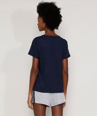 Pijama-Feminino-Harry-Potter-Corvinal-Metalizado-Manga-Curta-Azul-Marinho-9972300-Azul_Marinho_2