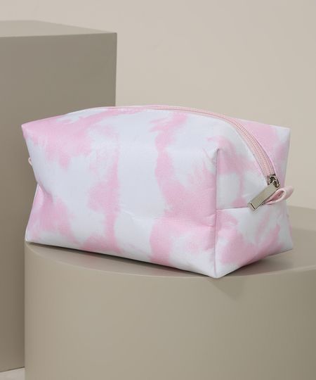 Necessaire-Feminina-Estampada-Retangular-Tie-Dye-Rosa-9981517-Rosa_1