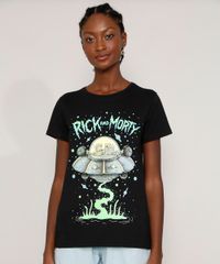 Camiseta-Feminina-Manga-Curta-Rick-and-Morty-Decote-Redondo-Preta-9978608-Preto_1