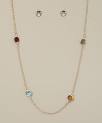 Kit-de-Colar-Feminino-com-Pedras-Coloridas---Brinco-Dourado-9975274-Dourado_2