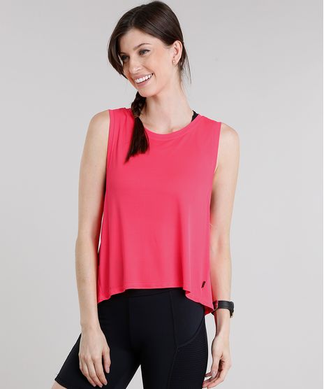 Regata-Feminina-Esportiva-Ace-Decote-Redondo-Rosa-Neon-9085256-Rosa_Neon_1