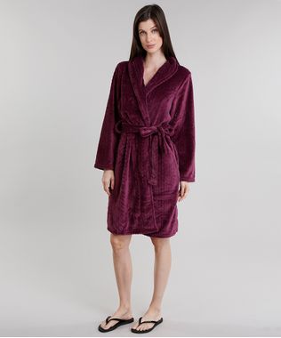 Roupao-Feminino-em-Microfibra-Manga-Longa--Vinho-8875859-Vinho_1