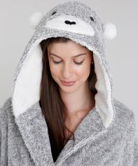 Roupao-Feminino-Urso-em-Microfibra-com-Capuz-Felpudo-Manga-Longa--Cinza-Mescla-8875780-Cinza_Mescla_3