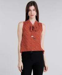 Regata-Feminina-com-Gola-Laco-Estampada-Laranja-Escuro-8931861-Laranja_Escuro_1