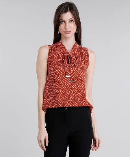 Regata-Feminina-com-Gola-Laco-Estampada-Laranja-Escuro-8931861-Laranja_Escuro_1 Regata-Feminina-com-Gola-Laco-Estampada-Laranja-Escuro-8931861-Laranja_Escuro_1