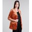Blazer-Feminino-Boyfriend-em-Veludo-Molhado-Manga-Longa-Laranja-Escuro-8879647-Laranja_Escuro_1