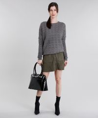 Saia-Feminina-Evase-em-Suede-Curta-com-Ziper-Verde-Militar-8897440-Verde_Militar_3