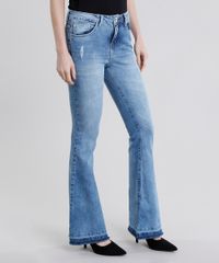 Calca-Jeans-Feminina-Flare-Cintura-Alta-Azul-Claro-9011557-Azul_Claro_1