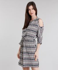 Vestido-Feminino-Open-Shoulder-Estampado-Geometrico-Curto-Bege-8886730-Bege_1