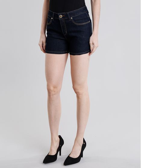 short jeans preto cos alto