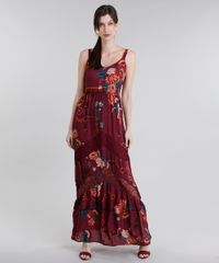 Vestido-Feminino-Longo-Estampado-Floral-com-Renda-de-Alca-Vinho-8883209-Vinho_1 Vestido-Feminino-Longo-Estampado-Floral-com-Renda-de-Alca-Vinho-8883209-Vinho_1