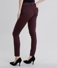 Calca-Feminina-Super-Skinny-Cintura-Alta-Vinho-9004680-Vinho_2