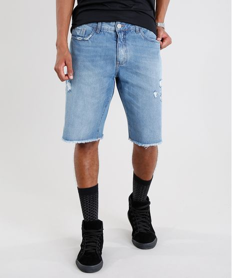 Bermuda-Jeans-Masculina-Reta-Azul-Medio-9073280-Azul_Medio_1