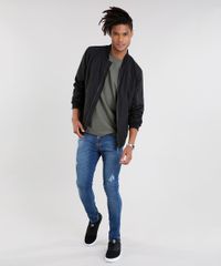 Calca-Jeans-Masculina-Super-Skinny-Destroyed-com-Ziper-na-Barra-Azul-Escuro-9075335-Azul_Escuro_3
