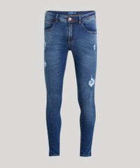 Calca-Jeans-Masculina-Super-Skinny-Destroyed-com-Ziper-na-Barra-Azul-Escuro-9075335-Azul_Escuro_5