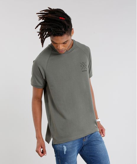 Camiseta-Masculina-Nineteen-86--Manga-Curta-Gola-Careca-Verde-Militar-9089660-Verde_Militar_1