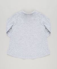 Blusa-Infantil-Minnie-Manga-Longa-Decote-Redondo-em-Algodao---Sustentavel-Cinza-Mescla-9042623-Cinza_Mescla_2