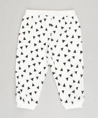 Calca-Infantil-em-Plush-Estampada-Geometrica-de-Algodao---Sustentavel-Off-White-8861390-Off_White_2