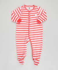 Macacao-Infantil-Listrado-em-Plush-de-Algodao---Sustentavel-Cinza-Mescla-Claro-8861379-Cinza_Mescla_Claro_1